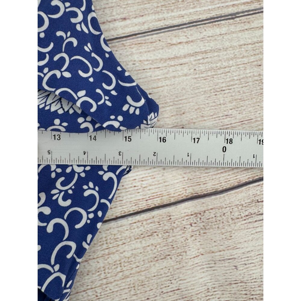 Fashion‎ Nova Bohemian Luxury Cut Out Jumpsuit Women's Size M Blue/White NEW - Picture 9 of 10